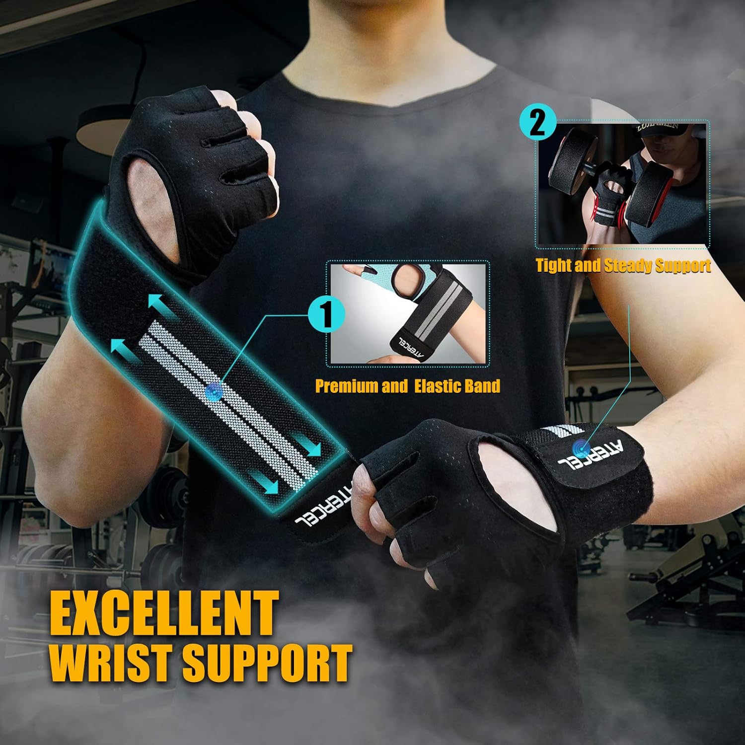 ATERCEL Weight Lifting Gloves  - Weightlifting Gloves ulasan dan harga