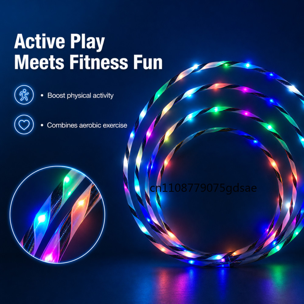 60-90cm LED Glow Sport Hoop fo - Gymnastic Ring ulasan dan harga
