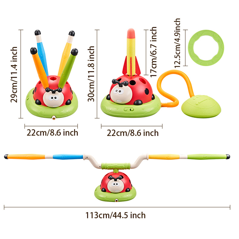 3 Styles Ladybug Rocket Launch - Gymnastic Ring ulasan dan harga