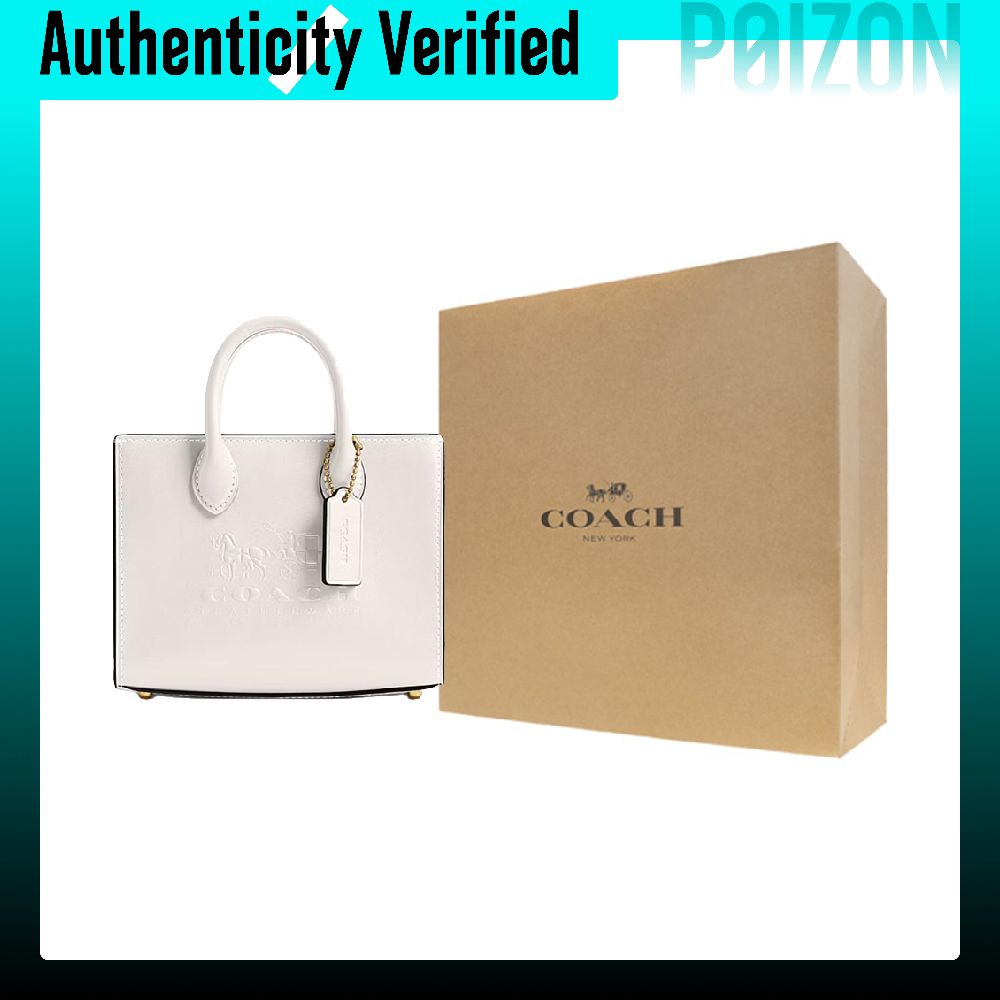 COACH Ace Cow Leather Tote Bag - Chalk Bag ulasan dan harga