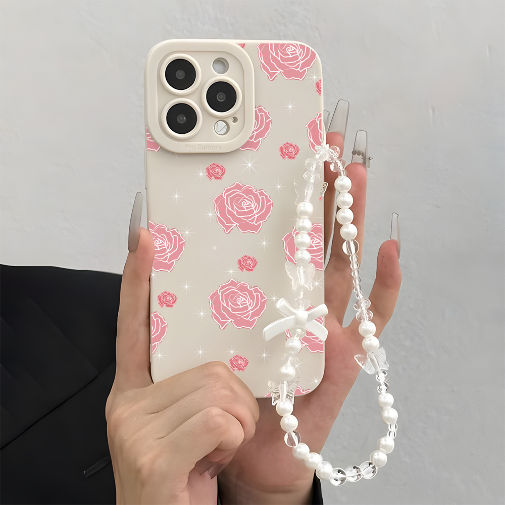 Pink Rose INS Wrist Strap Phon - Wrist Wraps ulasan dan harga