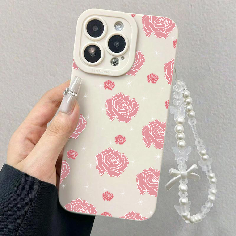 Pink Rose INS Wrist Strap Phon - Wrist Wraps ulasan dan harga