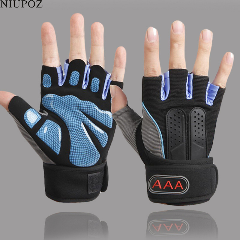 Half Finger Guantes Protective - Weightlifting Gloves ulasan dan harga