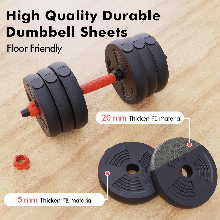 Adjustable Dumbbells Set, 60LB - Kettlebell ulasan dan harga