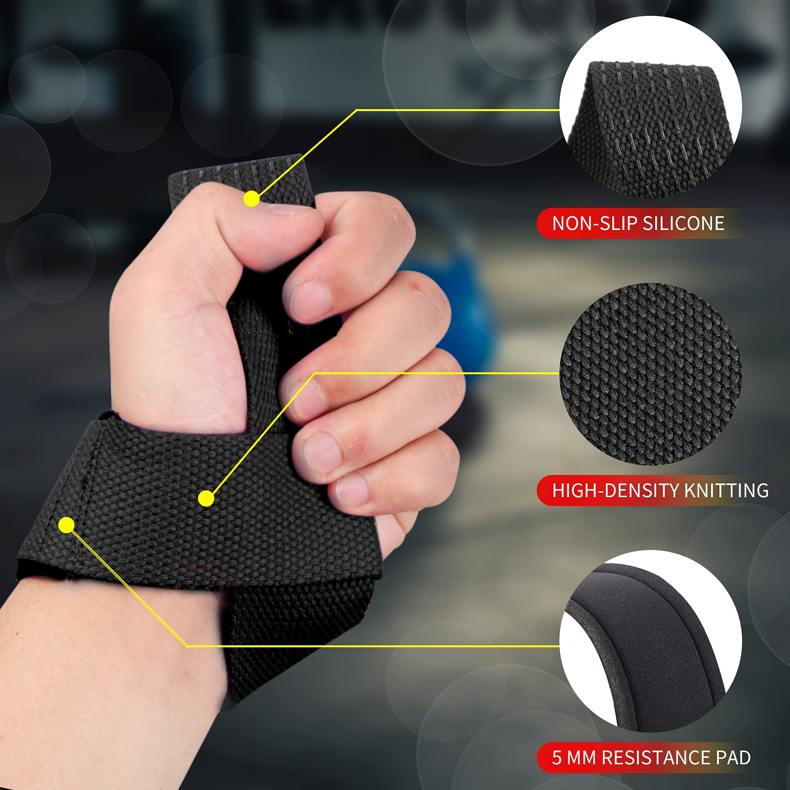 2Pcs Gym Lifting Straps Fitnes - Weightlifting Gloves ulasan dan harga